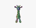 Giraffe Plushie Doll 3D 모델 