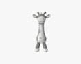 Giraffe Plushie Doll 3d model