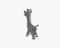 Giraffe Plushie Doll Modèle 3d