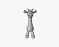 Giraffe Plushie Doll 3d model