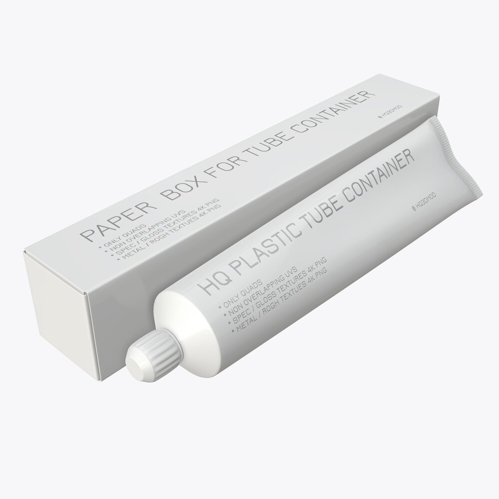 Toothpaste With Box 04 3D model