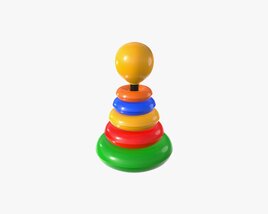 Pyramid Colored Toy 3D модель