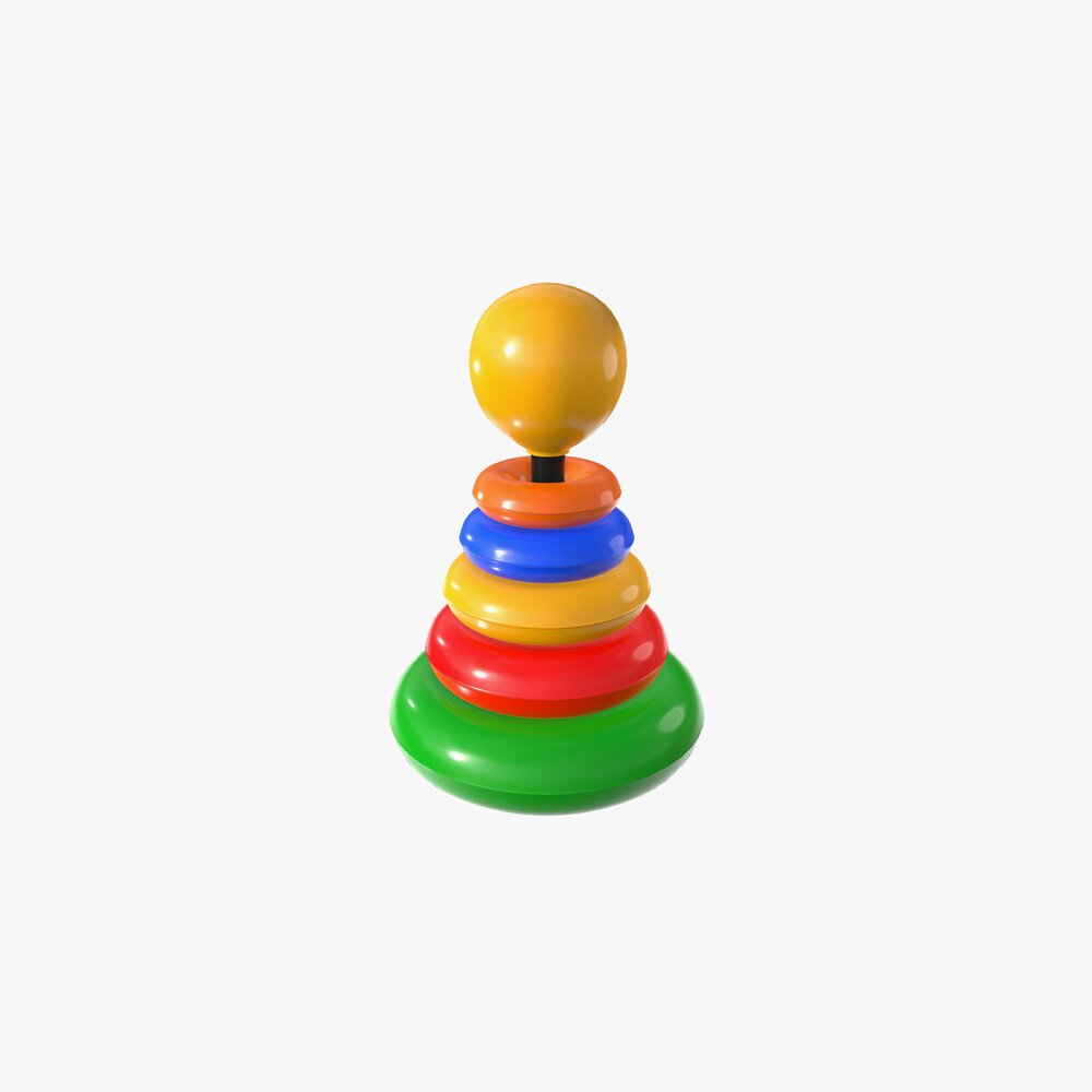 Pyramid Colored Toy Modelo 3d