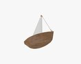 Wooden Sailboat 3Dモデル