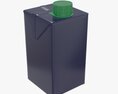 Juice Cardboard Box Packaging With Cap 500ml 3d model
