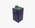 Juice Cardboard Box Packaging With Cap 500ml 3D 모델 