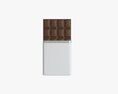 Chocolate Bar Brown Packaging Opened 01 3d model