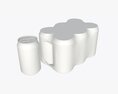 Packaging For Standard Six 330ml Beverage Soda Beer Cans 3D-Modell