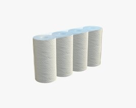 Paper Towel 4 Pack Medium 3D model
