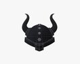 Warrior Helmet 01 3D 모델 