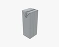 Juice Cardboard Box Packaging 1000ml 3Dモデル