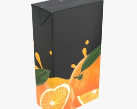 Juice Cardboard Box Packaging 2000ml Modèle 3D