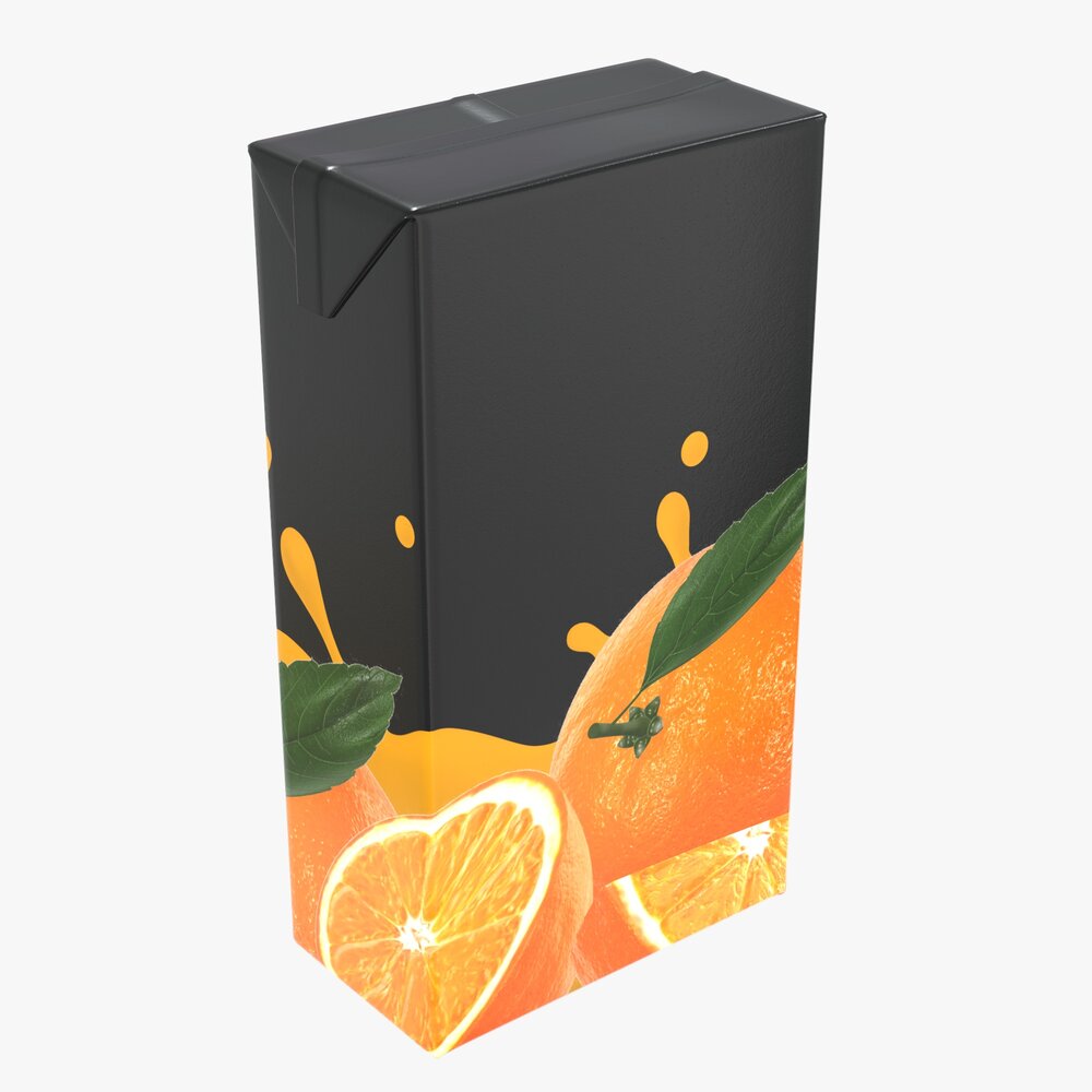 Juice Cardboard Box Packaging 2000ml 3D模型