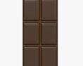 Chocolate Bar Brown 04 3D 모델 