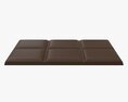 Chocolate Bar Brown 04 3D модель