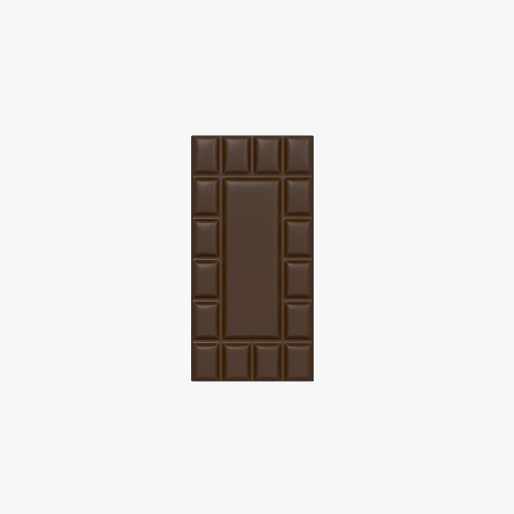 Chocolate Bar Brown 05 3D model