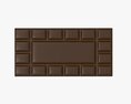 Chocolate Bar Brown 05 3D модель