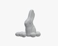 Chocolate Rabbit With Eggs Modelo 3D