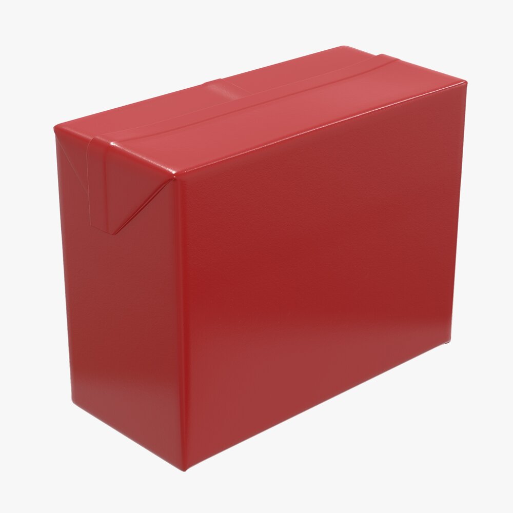 Cardboard Box Packaging Medium 3D-Modell