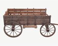 Wooden Cart 2 Modello 3D