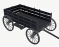 Wooden Cart 2 3d model dashboard