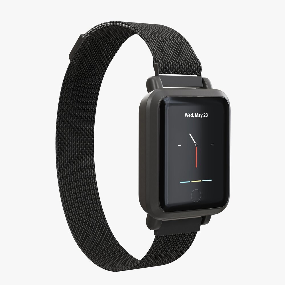 Smart Watch 02 Closed 3D model