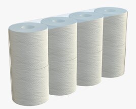 Toilet Paper 8 Pack Large 3Dモデル