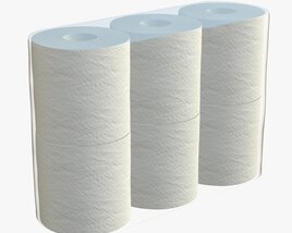 Toilet Paper 6 Pack Medium 3D-Modell