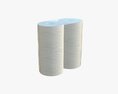 Toilet Paper 4 Pack Small 3D 모델 