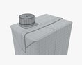 Juice Cardboard Box Packaging With Cap 1500ml 3D 모델 