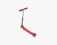 Kick Scooter Red 3d model