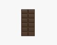 Chocolate Bar Brown 03 3D модель