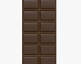 Chocolate Bar Brown 03 3d model