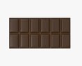 Chocolate Bar Brown 03 Modello 3D