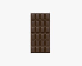 Chocolate Bar Brown 01 3D model