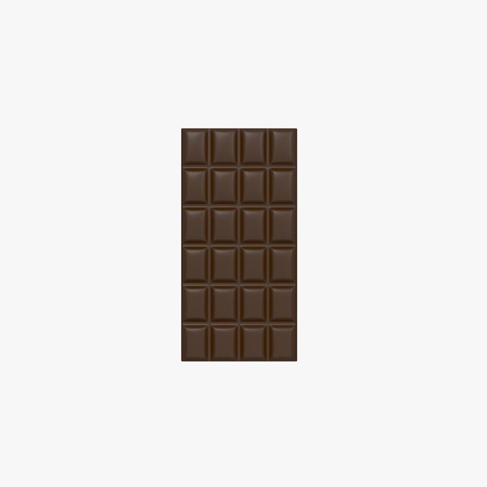 Chocolate Bar Brown 01 3D model