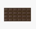 Chocolate Bar Brown 01 3D модель