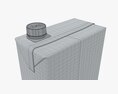 Juice Cardboard Box Packaging With Cap 2000ml 3D模型