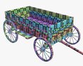 Wooden Cart 3D модель