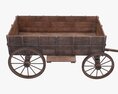 Wooden Cart Modelo 3d