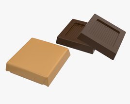Chocolate Small With Packaging Modelo 3D