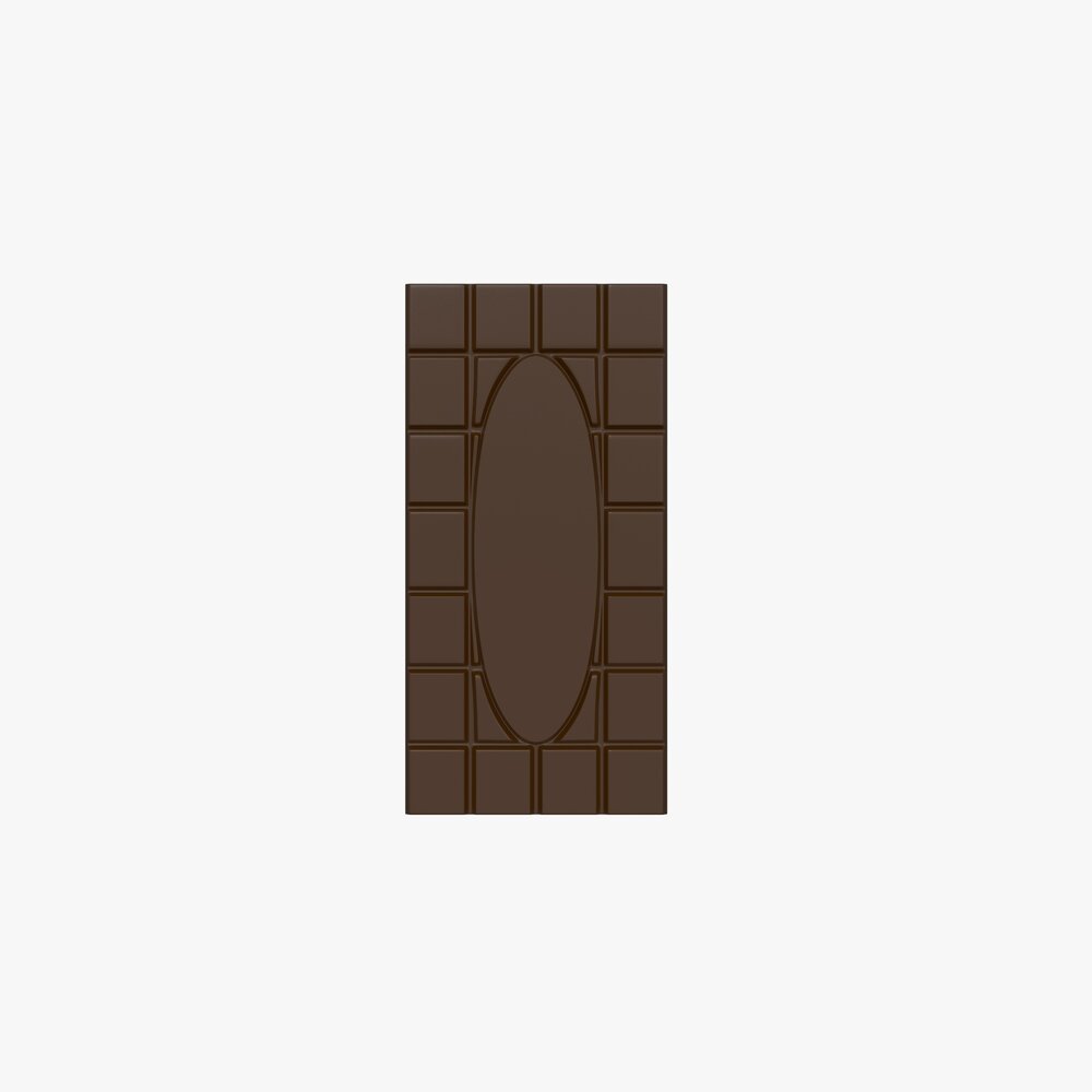 Chocolate Bar Brown 02 Modèle 3D