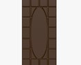 Chocolate Bar Brown 02 3d model