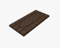 Chocolate Bar Brown 02 3d model