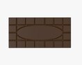 Chocolate Bar Brown 02 3D модель