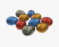 Chocolate Candy Eggs 3d model