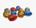 Chocolate Candy Eggs 3d model