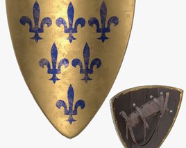 Triangular Knight Shield Modèle 3D