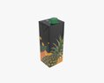 Juice Cardboard Box Packaging With Cap 1000ml Modello 3D