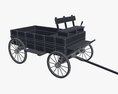 Wagon Wooden 3D 모델 